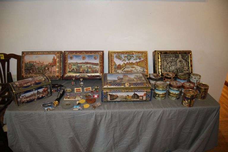 German Cookie Tins, Salt and Pepper Shakers, Beer Tap, and Misc. German Collectibles image