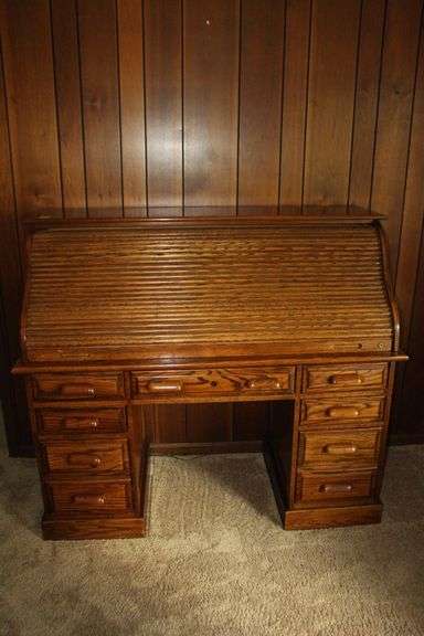 Roll Top Desk with Light image