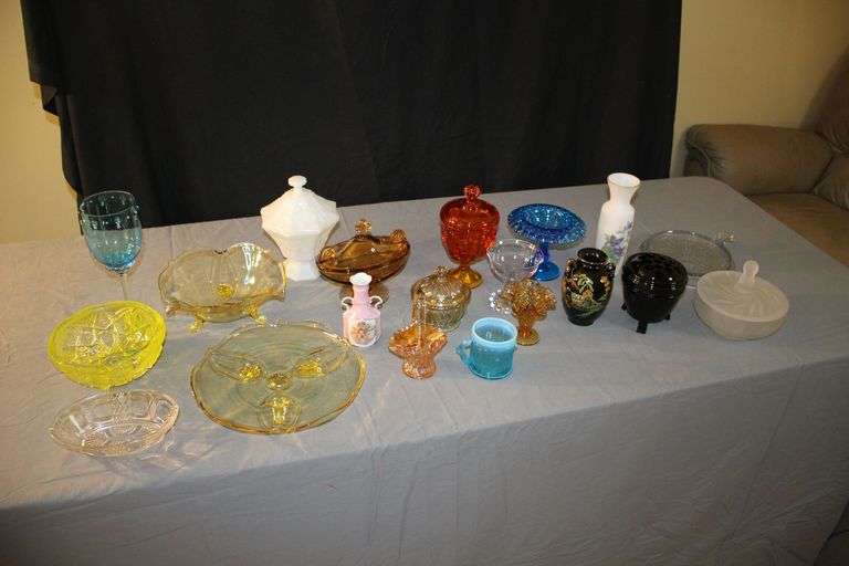 Glassware, Candy Dishes, Plates, and Misc. image