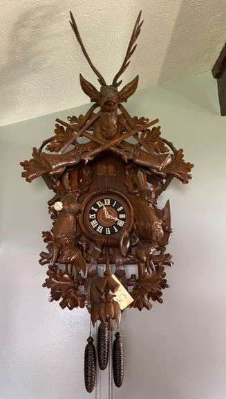 Hönes Black Forest Hand Carved Cuckoo Clock image