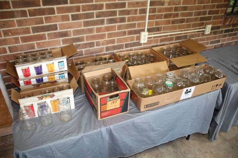 Various Sized Kerr, Mason, Ball, and Misc Canning Jars image