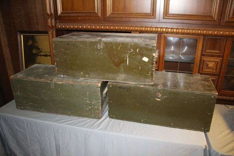 (3) Wooden Trunks image