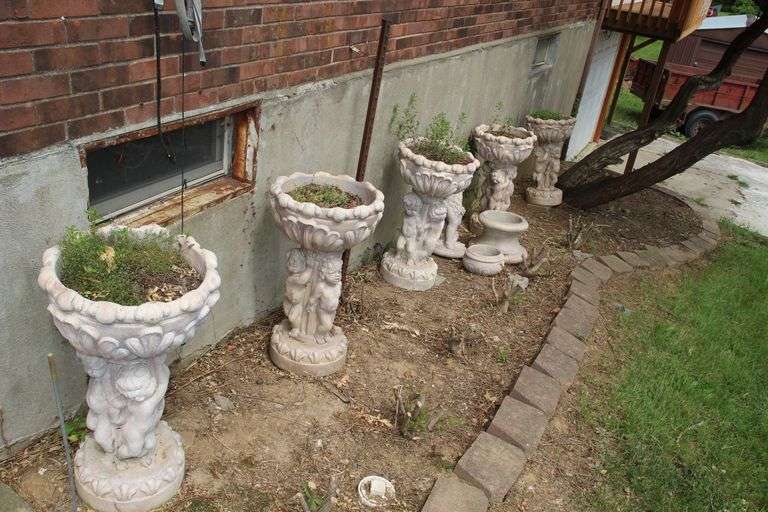 (6) Ceramic Decorative Planter Pots image