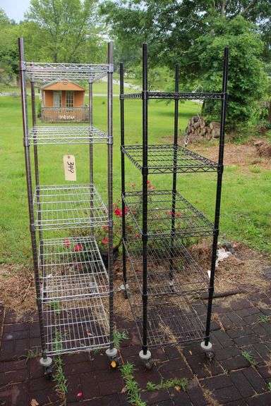 NSF 5 Section Metal Shelf on Wheels and 5 Section Metal Shelf on Wheels image