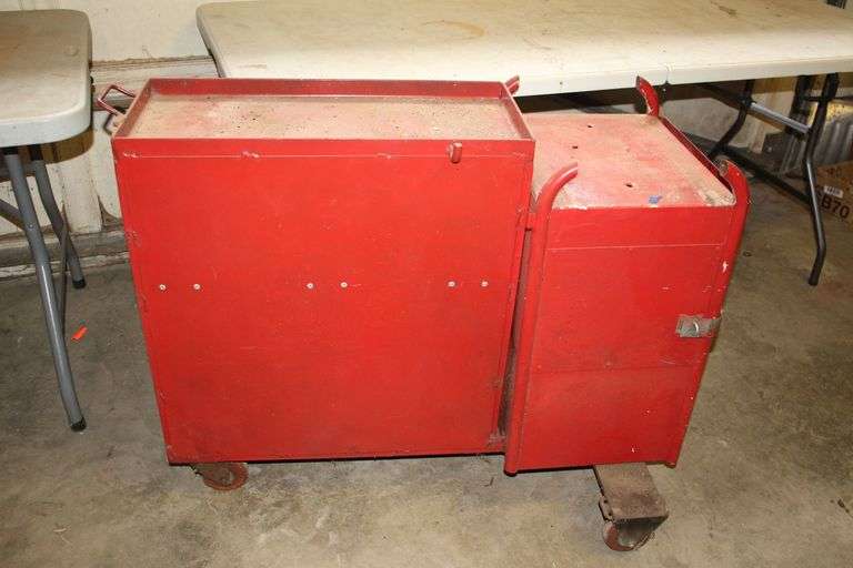 2 Section Welding Cart on Wheels image