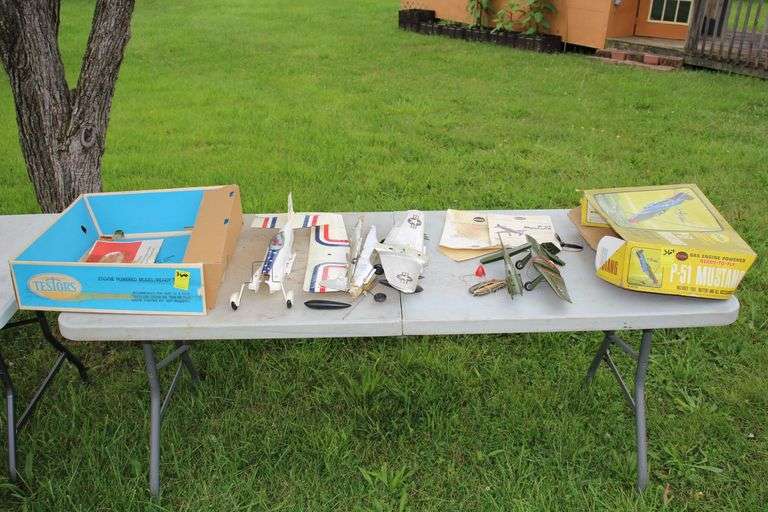 Testor USA Model Planes and Cox P-51 Mustang Model Plane image