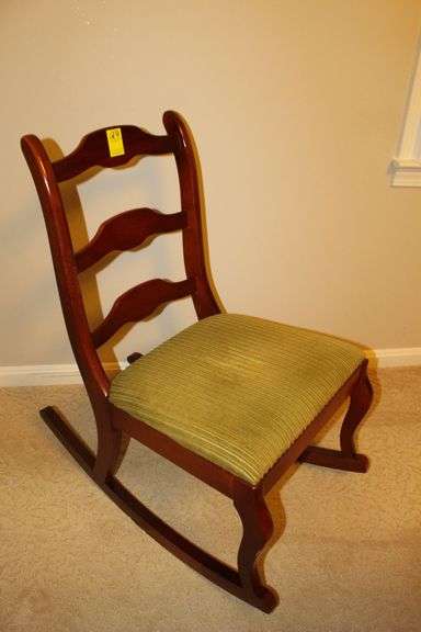 Cushioned Sewing Rocking Chair image