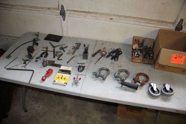Pipe Cutter, Pullers, Clevises, Wheels, Spark Plugs, and Misc image