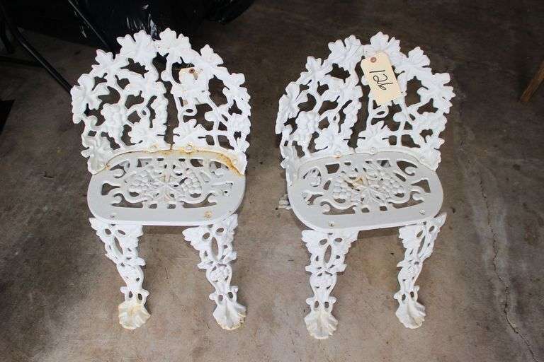 (2) Cast Iron Chairs image