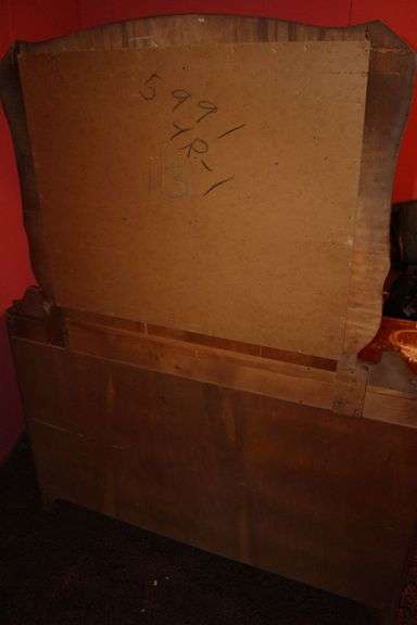 Wooden Dresser with Mirror
