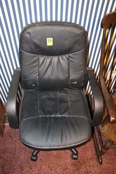 Office Chair and Wooden Rocking Chair