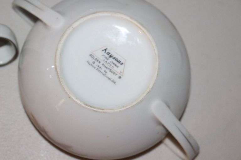 Traditions Fine China Bowls, Saucers, Plates, Butter Dish, Candy Dishes, Vase, Bowls, Juicer, and Misc. Glassware