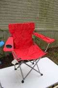 (2) Metal Folding Lawn Chairs and (4) Bag Chairs