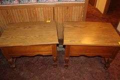 (2) End Tables with Drawer and Coffee Table
