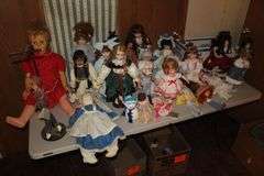 Large Doll, Porcelain Dolls, Howdy Doody Porcelain Doll, and Stuffed Dolls