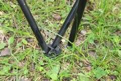 (2) Metal Folding Lawn Chairs and (4) Bag Chairs