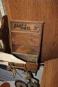 Hanging Quilt Rack, Spice Rack, The Philadelphia 1871 Train Decoration, Figurines, Wall Decorations, Washboard, and Light Up Cabin Decoration