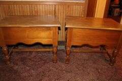 (2) End Tables with Drawer and Coffee Table