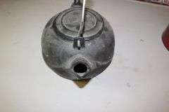 Cast Iron Kettle with Handle, Cracker Barrel Cast Iron Press, Baking Powder Tin, Cast Iron Utensils, and Cast Iron Horse