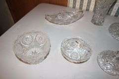 Traditions Fine China Bowls, Saucers, Plates, Butter Dish, Candy Dishes, Vase, Bowls, Juicer, and Misc. Glassware