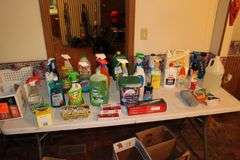 Windex, Pine Sol, Vinegar, Charcoal Lighter, Sharpies, and Misc. Cleaning Supplies