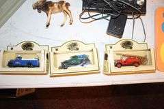 (5) Chevron Commemorative Model Cars, Impala and Corvette Model Cars, M&M Dispenser, Toys, Lego Block Coin Bank, and Misc.