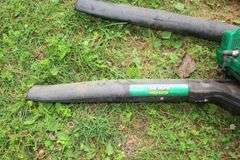 Black and Decker 20V Leaf Blower, Craftsman 18 In Bushwhacker, Black and Decker 18V Leaf Blower, Black and Decker Lawn Edger, Craftsman Gas Powered Lawn Edger, and Weed Eater Gas Powered Leaf Blower