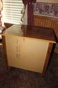 (2) 2-Drawer Night Stands and Single Drawer End Table