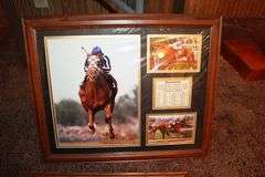 (2) Gene Speck Framed Print, Framed Secretariat Picture, Scott Westerfeld Print, and Various Sized Framed Pictures