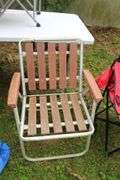 (2) Metal Folding Lawn Chairs and (4) Bag Chairs