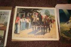 Down Home Days Big Springs KY Print, C.W. Vittitow, Train Mirrors, Oval Mirror, and Various Sized Framed Prints