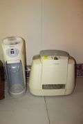 Trotanonics Fan, Envision Air Purifier, Sunbeam Heater, Arm and Hammer Dehumidifier, Holmes Dehumidifier, and Electric Infrared Heater