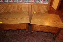 (2) End Tables with Drawer and Coffee Table