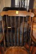 Office Chair and Wooden Rocking Chair
