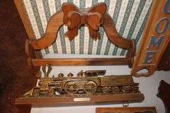 Hanging Quilt Rack, Spice Rack, The Philadelphia 1871 Train Decoration, Figurines, Wall Decorations, Washboard, and Light Up Cabin Decoration