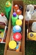 Insect Killer, A/C Pro Refrigerant, Small Engine Oil, Funnel, Laundry Detergent, Vehicle Cleaning Supplies, Antifreeze, and Misc.