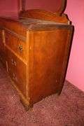 Wooden Dresser with Mirror