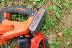 Black and Decker 20V Leaf Blower, Craftsman 18 In Bushwhacker, Black and Decker 18V Leaf Blower, Black and Decker Lawn Edger, Craftsman Gas Powered Lawn Edger, and Weed Eater Gas Powered Leaf Blower
