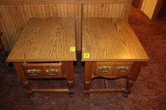 (2) End Tables with Drawer and Coffee Table