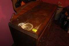 Wooden Dresser with Mirror