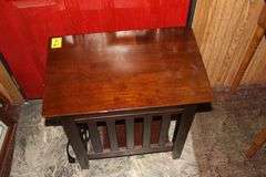 Single Drawer End Table and Charging End Table