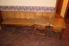 (2) End Tables with Drawer and Coffee Table