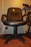 Office Chair and Wooden Rocking Chair