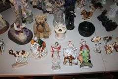 Horse Figurines, Jesus Figurine, Angel Figurines, Decanters, Pitcher, and Misc.