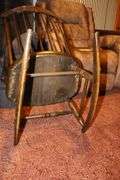 Office Chair and Wooden Rocking Chair