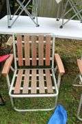 (2) Metal Folding Lawn Chairs and (4) Bag Chairs