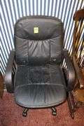Office Chair and Wooden Rocking Chair
