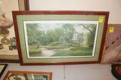 Down Home Days Big Springs KY Print, C.W. Vittitow, Train Mirrors, Oval Mirror, and Various Sized Framed Prints