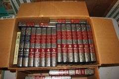 Wicker Basket, VHS Movies, Encyclopedias, Cassettes, and Misc. Books