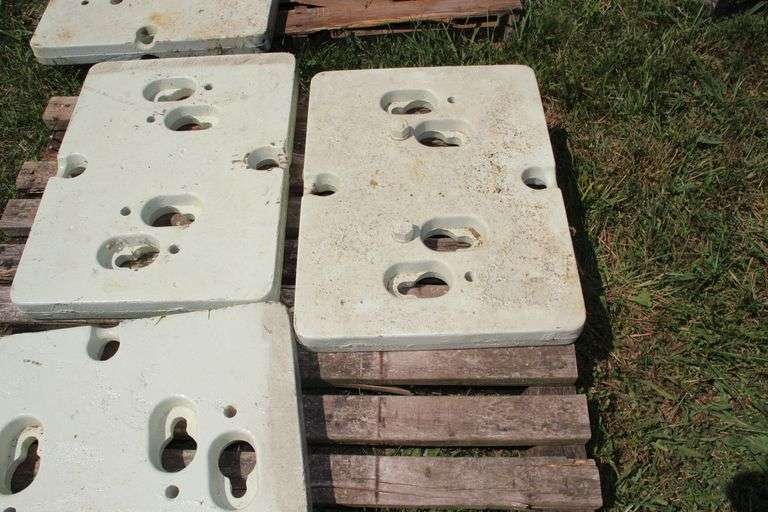 (3) Oliver Slab Tractor Weights
